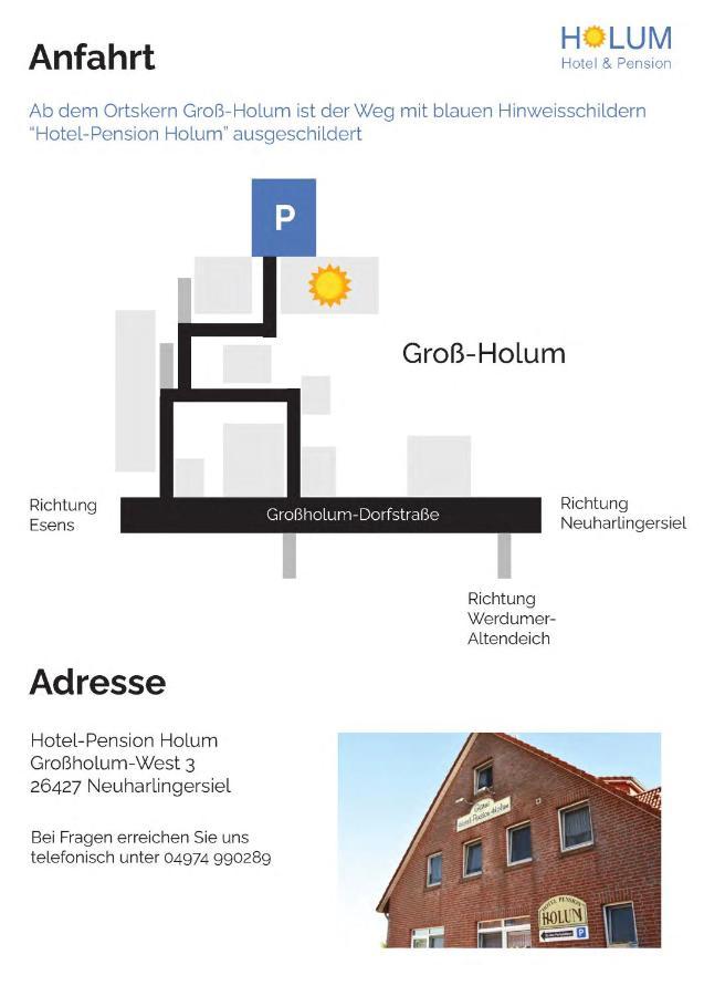 Garni Hotel-Pension Holum Neuharlingersiel Esterno foto